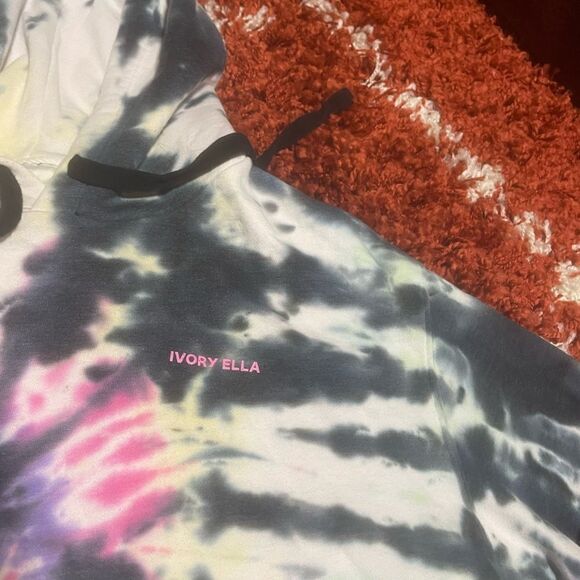 Ivory Ella Women’s Tie Die Hoodie Size Large - Picture 5 of 6